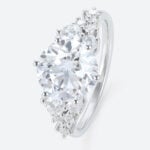 2 Carat Round Lab Created Diamond Ring 6 Prong Engagement Ring in white gold