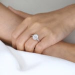 3 Carat Diamond Ring Lab Grown 4 Prong Oval Engagement Ring