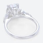 3 Carat Diamond Ring Lab Grown 4 Prong Oval Engagement Ring