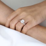 3 Ct Lab Grown Diamond Ring Classic 4 Prong Engagement Ring