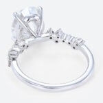 3 Ct Lab Grown Diamond Ring Classic 4 Prong Engagement Ring