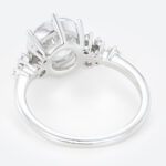 3 Carat Round Lab Created Diamond Ring 6 Prong Engagement Ring in white gold