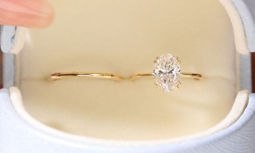 How to Stack a Thin Band Engagement Ring with Your Wedding Band Like a Pro