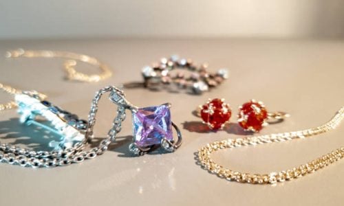June birthstone—pearl, moonstone, alexandrite.