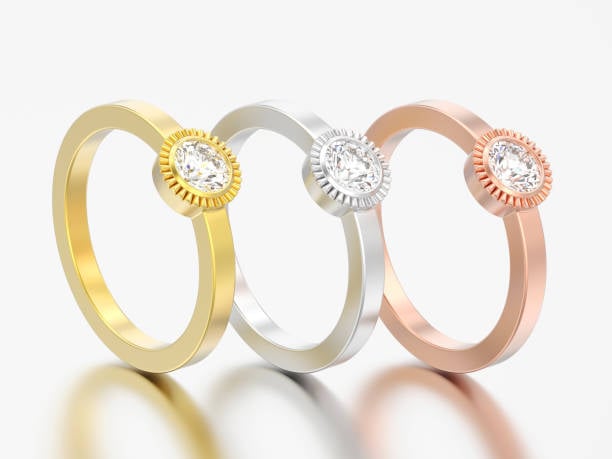 Bezel Set Engagement Ring Bezel Set Engagement Ring
