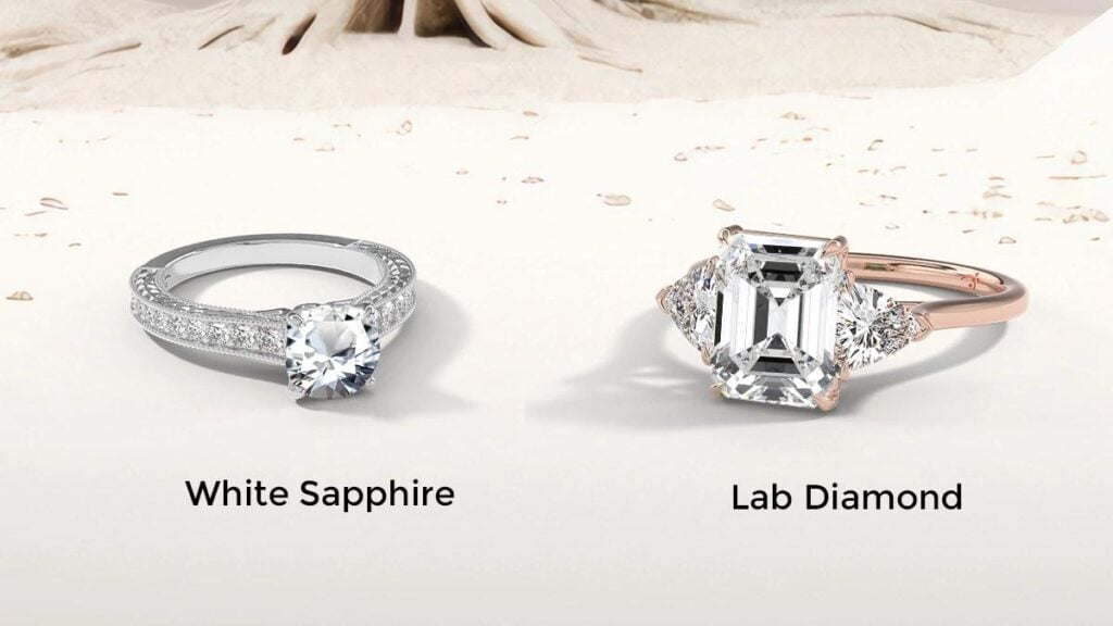Lab-Grown Diamond vs. White Sapphire: Which One Shines Brighter?