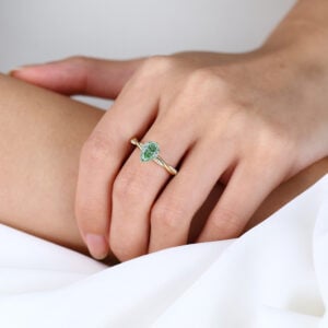 why lab green diamond rings are ethical statement