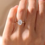 Moissanite Solitaire Ring Unique Yellow Gold Engagement Rings