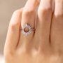 Curved Diamond Wedding Ring Lab Diamond Contour Wedding Rings