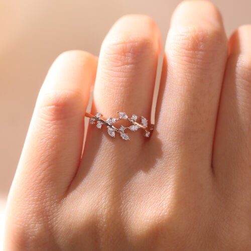 0.25 Carat Lab Diamond Ring Engagement Rings Inspired by Nature