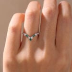 Vintage Engagement Rings White Gold Marquise Cut Emerald Rings