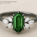 lab green sapphire