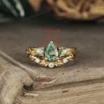 moss agate set
