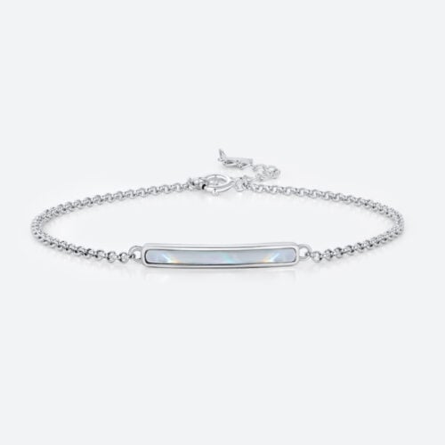 Mother of Pearl Bracelet Sterling Silver Classic Bracelet