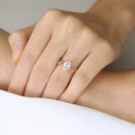 Oval Cut Moissanite Vine & Leaf Engagement Rings Solitaire Bridal Ring (8)