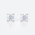 0.5ctw Round Cut Lab Grown Diamond Classic Stud Earrings Claw Prong Earrings in White Gold