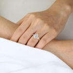 1.5ct Marquise Cut Lab Grown Diamond Ring | Vintage Milgrain 4-Claw Engagement Ring in Yellow Gold