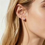 0.5ctw Round Cut Lab Grown Diamond Classic Stud Earrings Claw Prong Earrings in Rose Gold