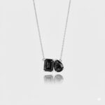 Gothic-Inspired Jewelry: Dark Elegance for Fall - White gold black quartz necklace