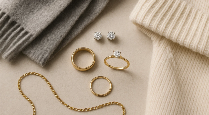 winter jewelry care, jewelry with coats, jewelry damage winter