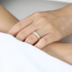 Lab Diamond Rings Eternity Rings​ 3ct Emerald Oval Cut Art Deco Eternity Wedding Band in Two-Tone Gold