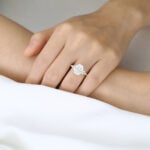 4ct Oval Cut Engagement Rings Vintage Cluater Lab Diamond Ring in Yellow Gold