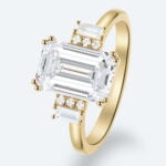 Emerald Cut Lab Grown Diamond Art Deco Double-Prong Engagement Ring (2)