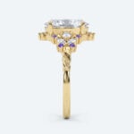 Marquise Cut Lab Grown Diamond Fantasy-Inspired 4-Prong Engagement Ring in Yellow Gold (5)