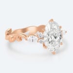 Oval Cut Lab Grown Diamond Entwined Vine 6-Prong Engagement Ring (6)