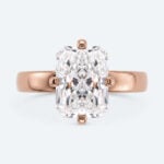 Radiant Cut Lab Grown Diamond Solitaire 4-Prong Engagement Ring in Yellow Gold (6)
