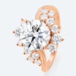 Round Cut Lab Grown Diamond Eternal Swirl 4-Prong Engagement Ring (2)