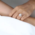 Round Cut Lab Grown Diamond Eternal Swirl 4-Prong Engagement Ring (5)