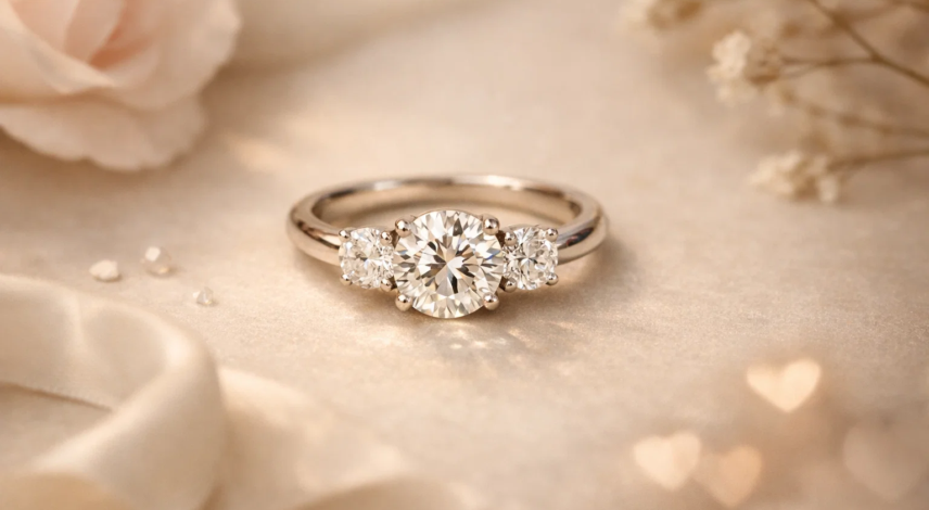 Shop 3 Stone Engagement Rings for Valentine’s Day: Meaningful Designs Explained