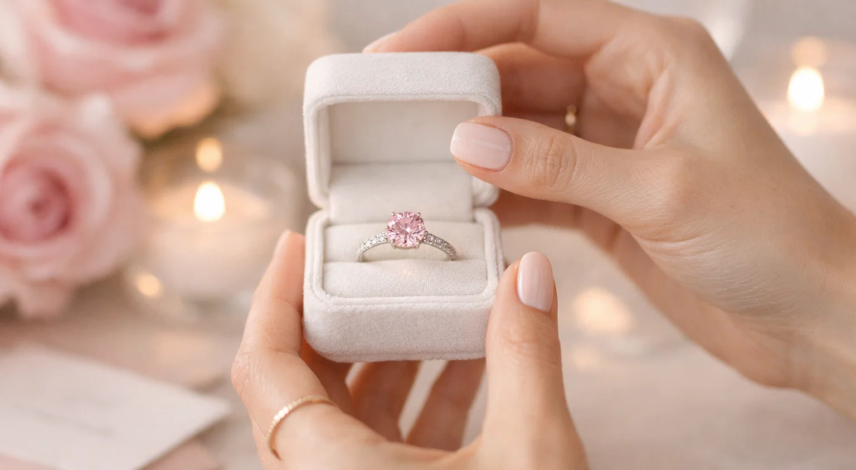 Pink Diamond Engagement Ring for Valentine’s Day A Romantic Choice Explained