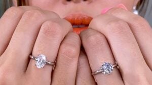 Oval vs Round Diamond on Finger Which One Looks Better