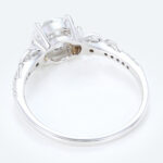 Vintage Infinity Round Lab Diamond Ring | Twisted Band in White Gold