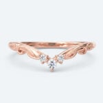 Marquise Cut Lab Grown Diamond Vintage Inspired Filigree Bridal Ring Set (5)