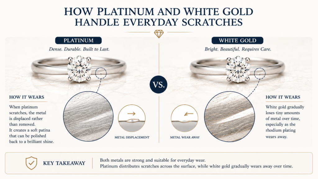 Platinum vs. White Gold: The Ultimate White Metal Showdown