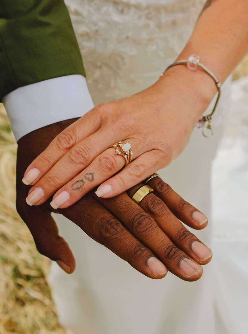 couple wedding rings real photo lisajewelryus