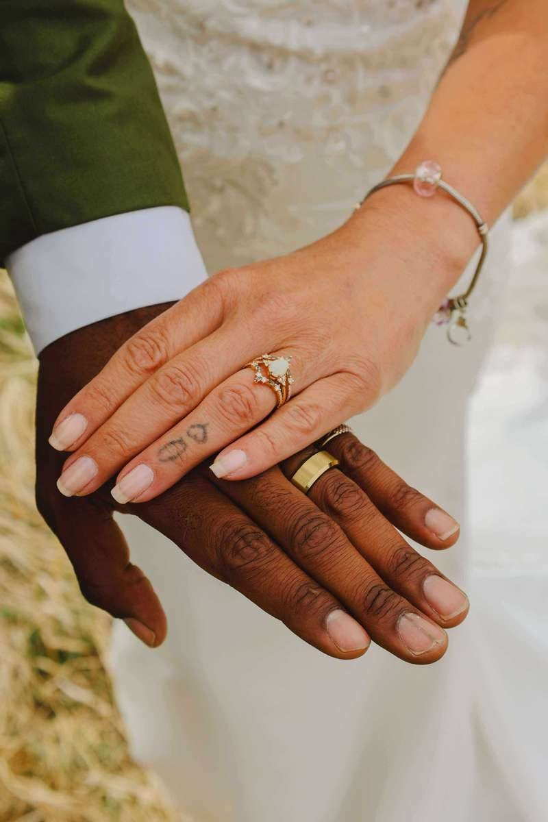 couple wedding rings real photo lisajewelryus